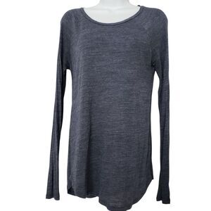 Vince Space Dyed Long Sleeve Tee Womens Small Viscose Knit